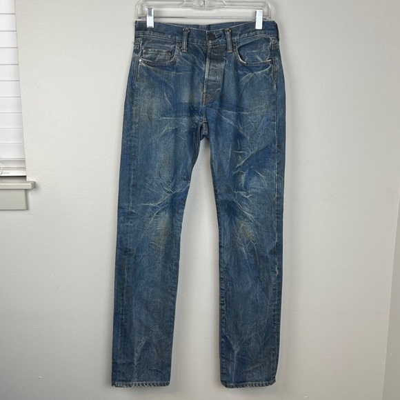 John Elliott Straight Leg Denim Jeans - Picture 2 of 4